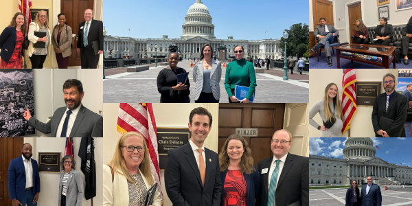 Collage of photos from Advocacy Pipeline Hill Visits