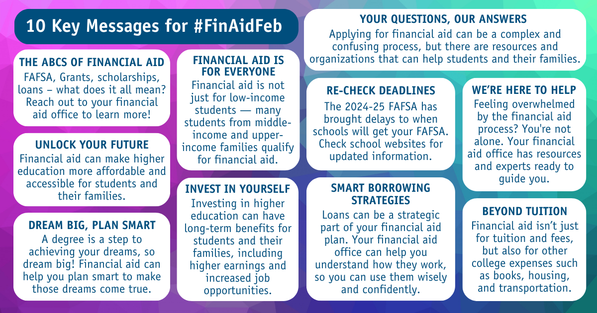 10 Key Messages for FinAidFeb